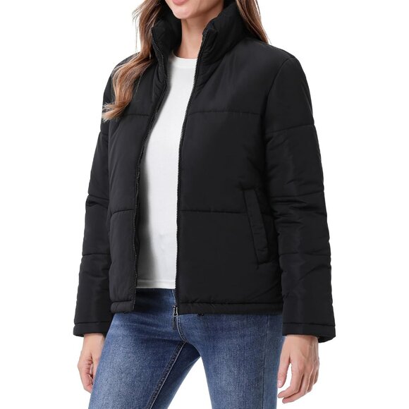 Women's Warm Winter Coat Waterproof Puffer Jacket Full-Zip Lightweight Winter Ja - Picture 6 of 7
